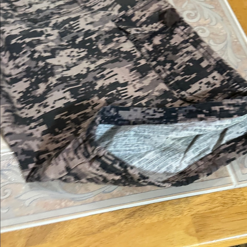 Royal Blue Digital Camo Cargo Shorts - Picture 9 of 9